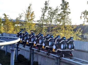 Family Roller Coaster for Theme Parks - Safe & Thrilling Kids Ride with Cartoon Theme