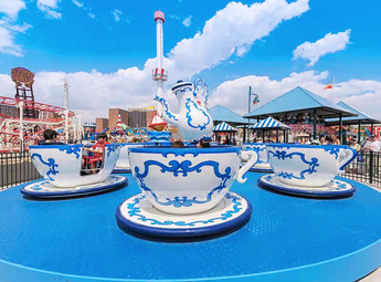 Wholesale Spinning Tea Cup Ride - Amusement Park Equipment with Double Rotation Mechanism