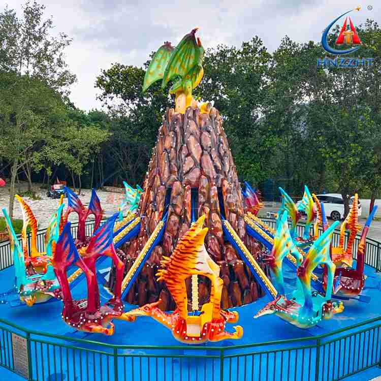 mobile rotating dinosaur rides