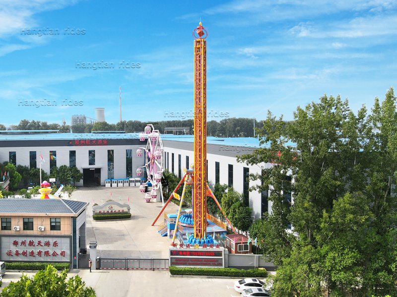 amusement park drop tower ride