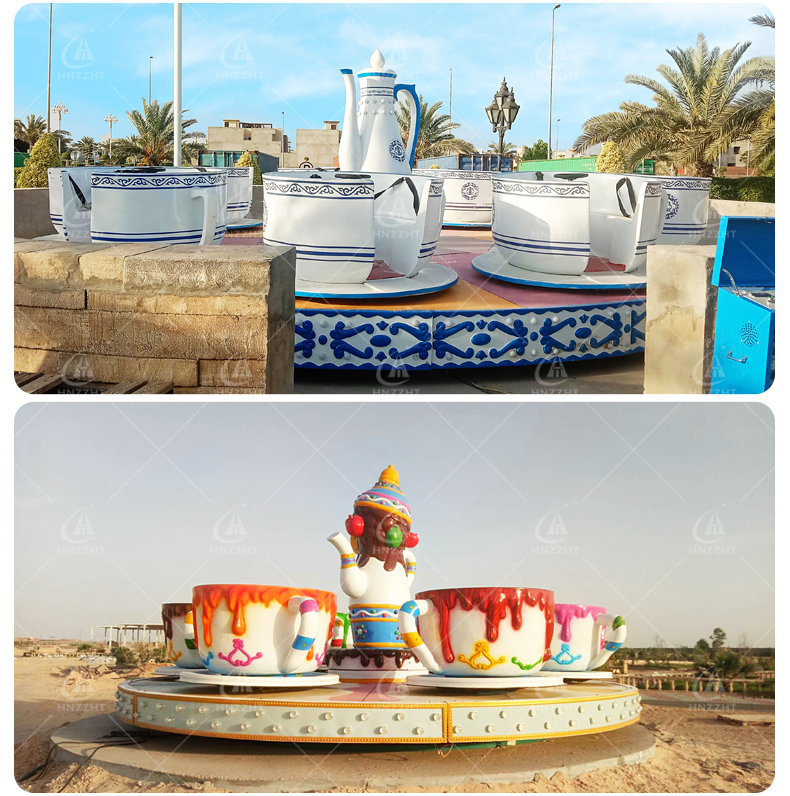 Tea cup ride safety devices and protection systems