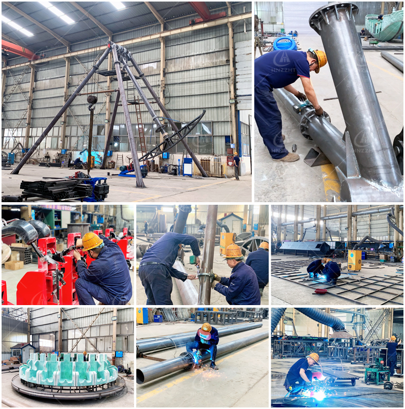 Construction and assembly details of a large pendulum ride